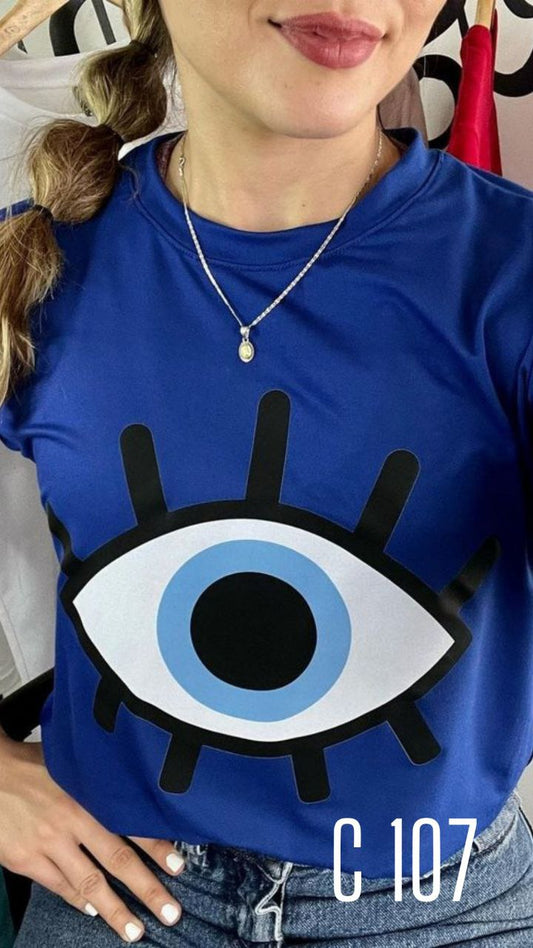 Camiseta estampada c107