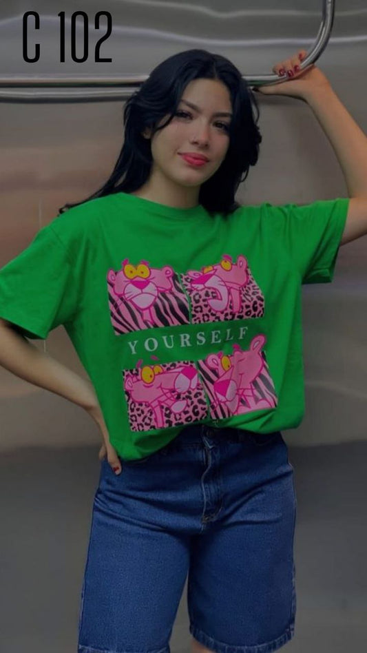 Camiseta estampada c102