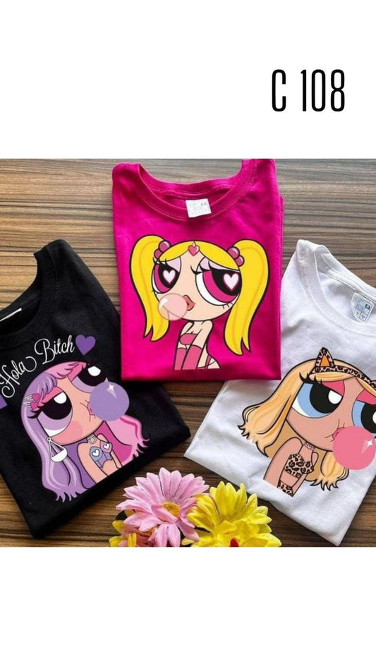 Camiseta estampada c108