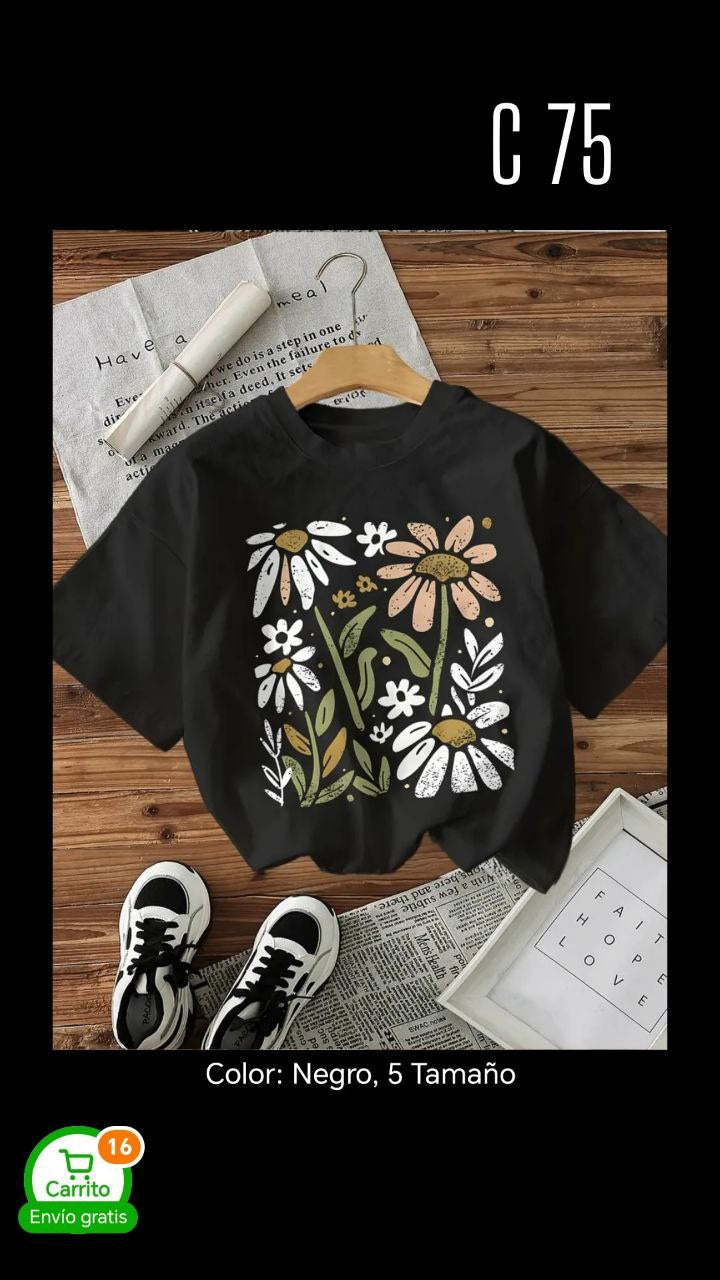 Camiseta estampada c75