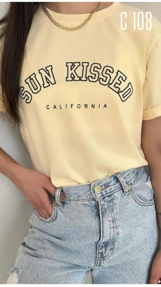 Camiseta estampada c108