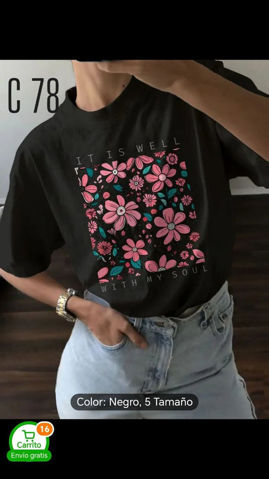 Camiseta estampada c78