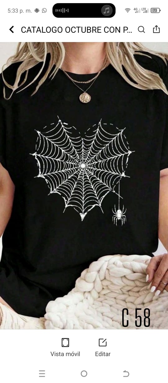 Camiseta estampada c58