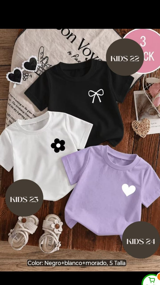 CAMISETA KIDS 24 corazón