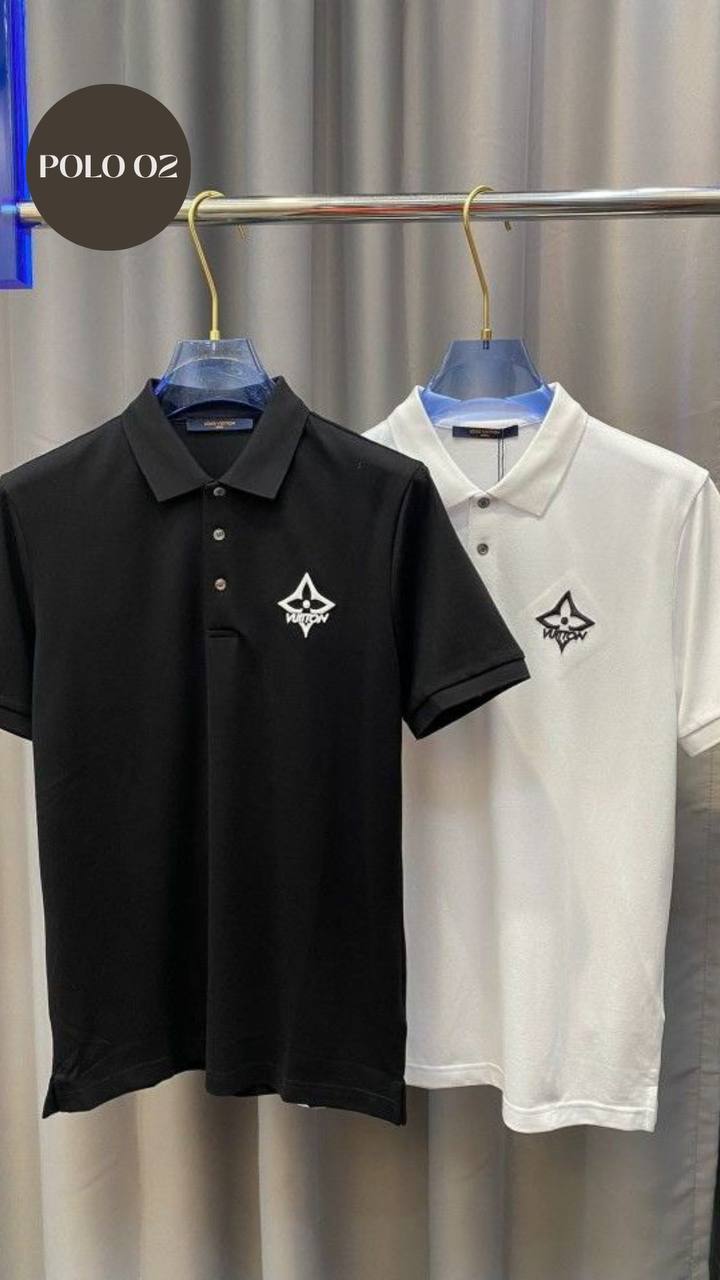 CAMISETA HOMBRE POLO 02  (NEGRO )