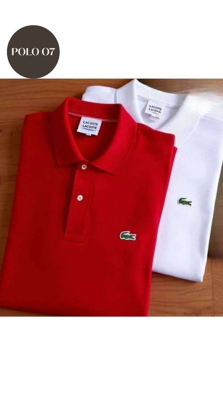 CAMISETA POLO 07 ( BLANCO)
